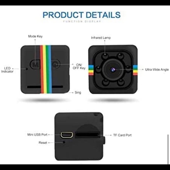 Mini Camera 1080P HD Camera - Portable Small HD Nanny Cam with Night Vision and - Picture 7 of 8